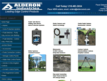 Tablet Screenshot of alderonind.com